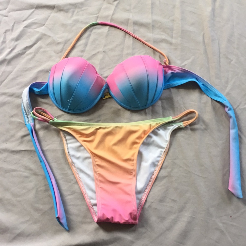 Rainbow Mermaid Bathing Suit